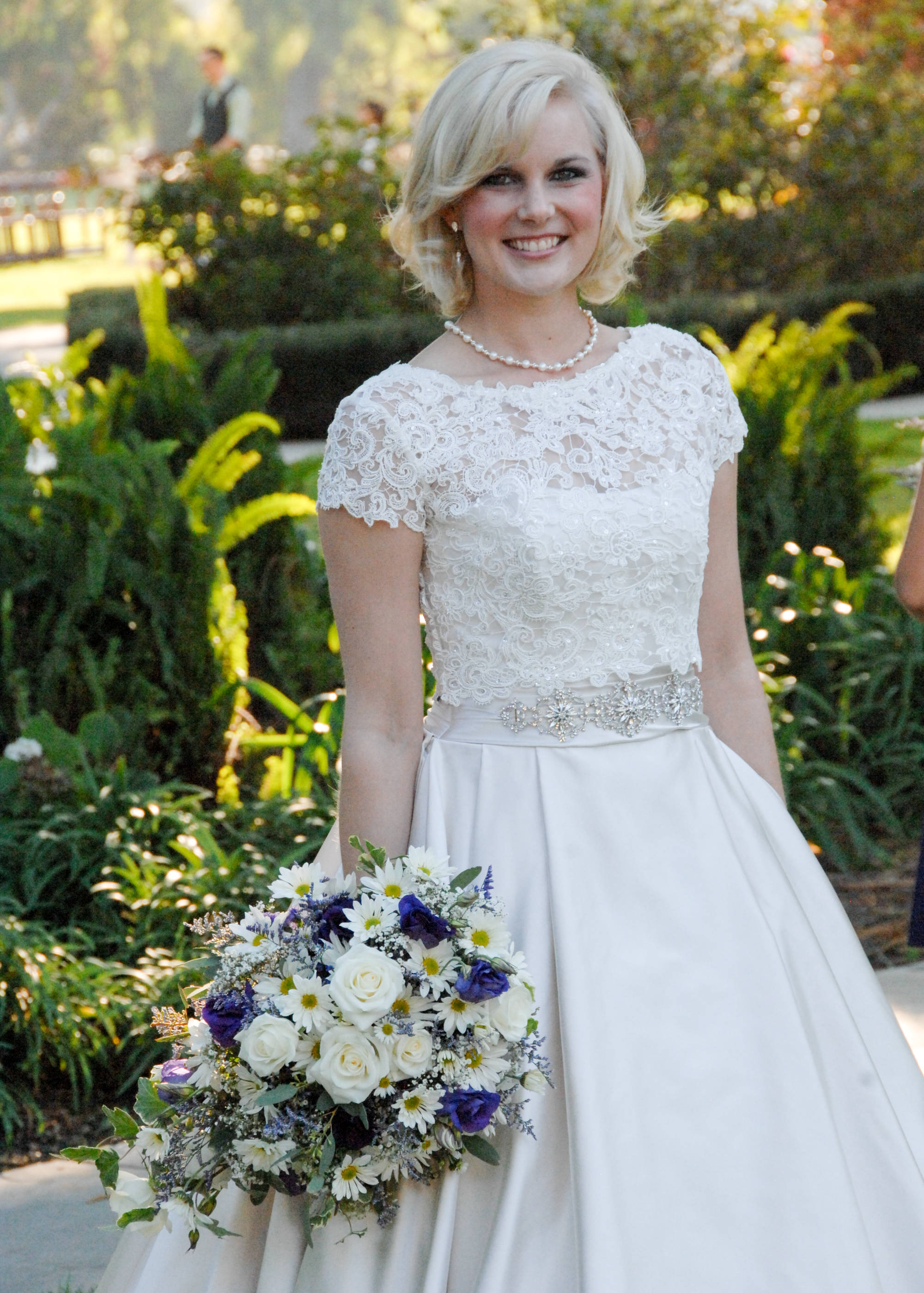 Bride with bouquet